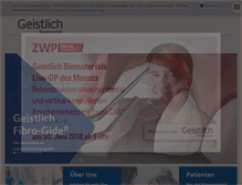 Tablet Screenshot of geistlich.de