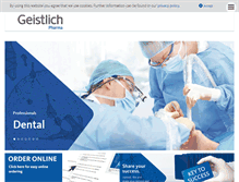 Tablet Screenshot of geistlich.co.uk