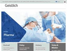 Tablet Screenshot of geistlich.com